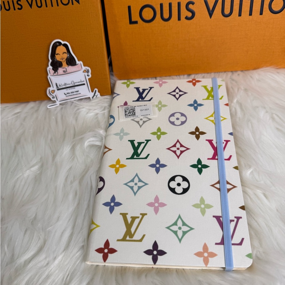 Louis Vuitton White Multicolor Monogram Notebook